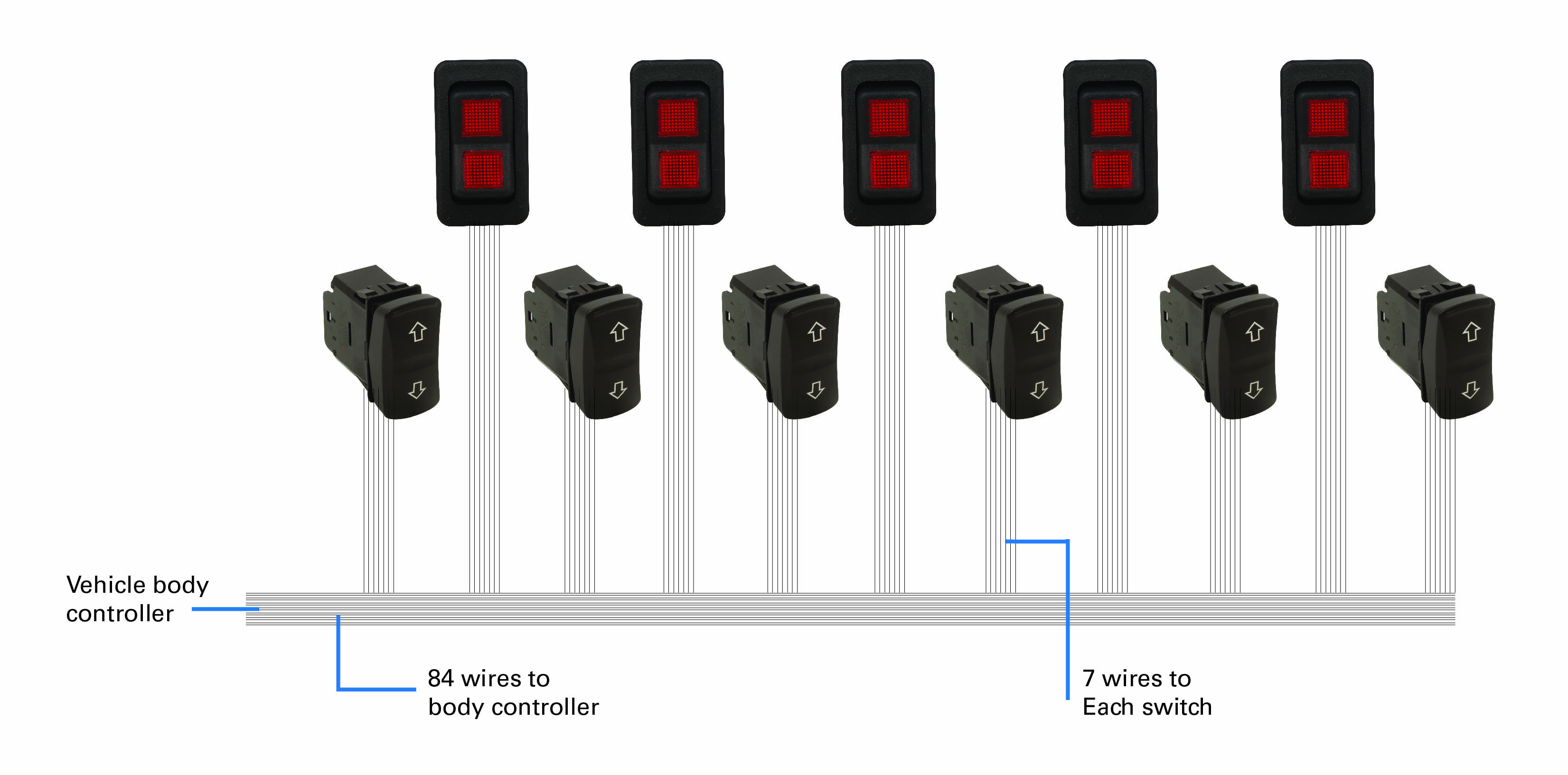 vehicle body control switches
